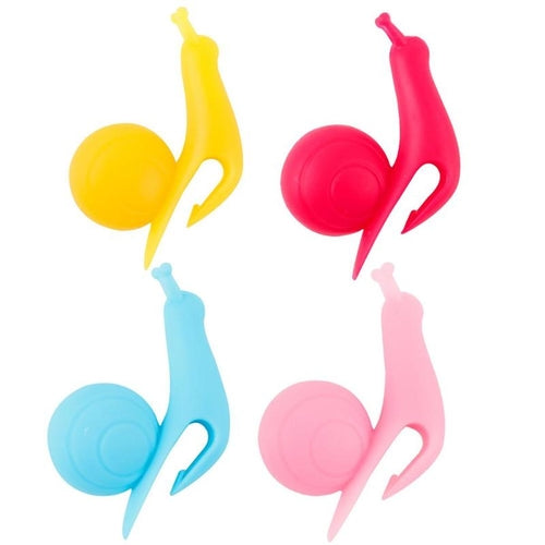 10Pcs Cute Snail Shape Silicone Tea Bag Holder Cup