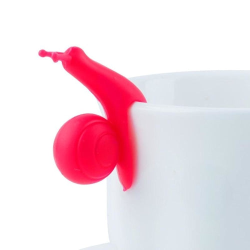 10Pcs Cute Snail Shape Silicone Tea Bag Holder Cup