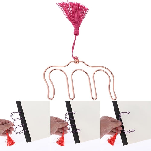 1PC Metal Music Book Clip Bookmark Page Holder