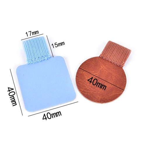 1PC Multifunction PU Leather Pen Clip Holder Stick