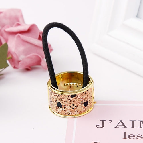 1PC New Women Love Plastic Ponytail Holder Elastic