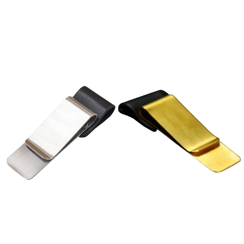 1Pcs Vintage Metal PU Leather Pen Holder Clip