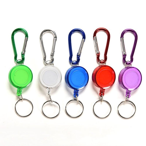Retractable Metal Card Badge Holder Colourful