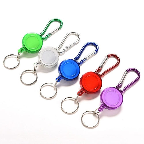 Retractable Metal Card Badge Holder Colourful