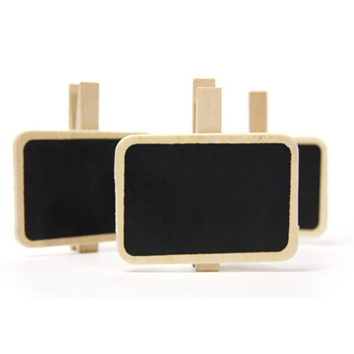 Wooden Blackboard Chalkboards Clips Holder For